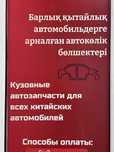 Кузовные запчасти для Китайских машин