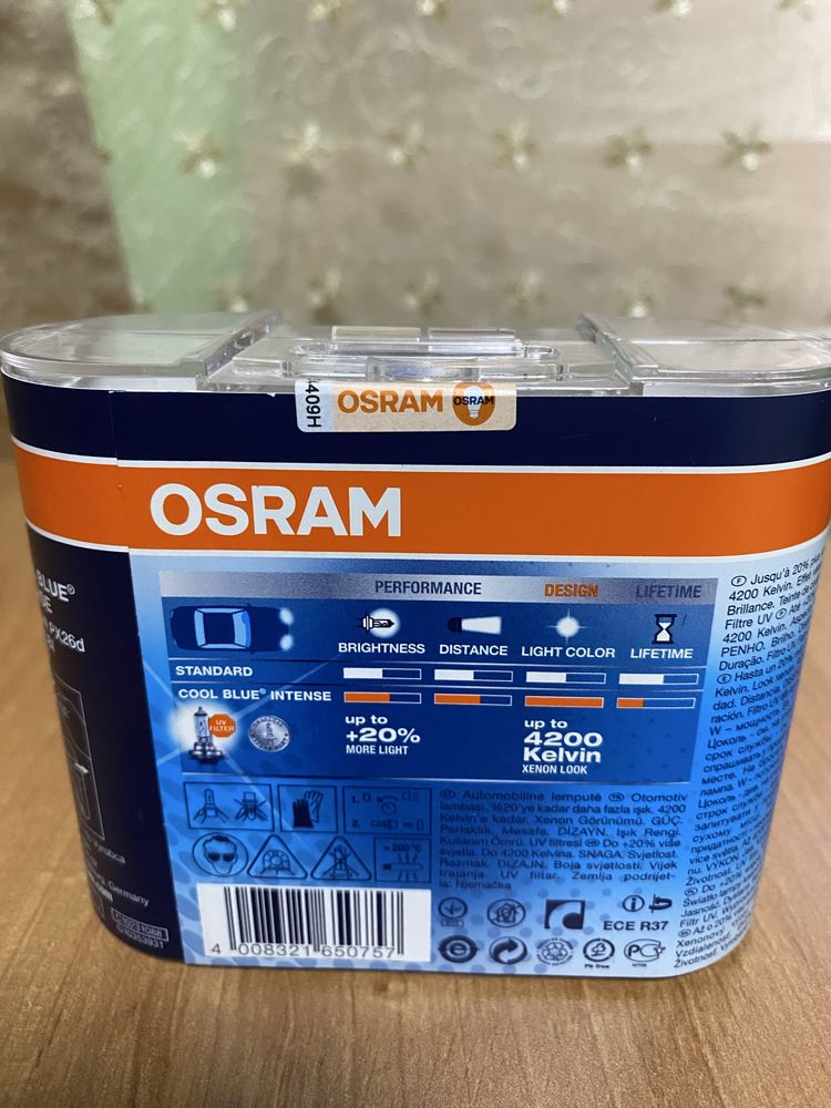 Лампы Osram H7 55w