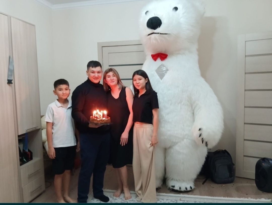 Поздравление от белой мишки
