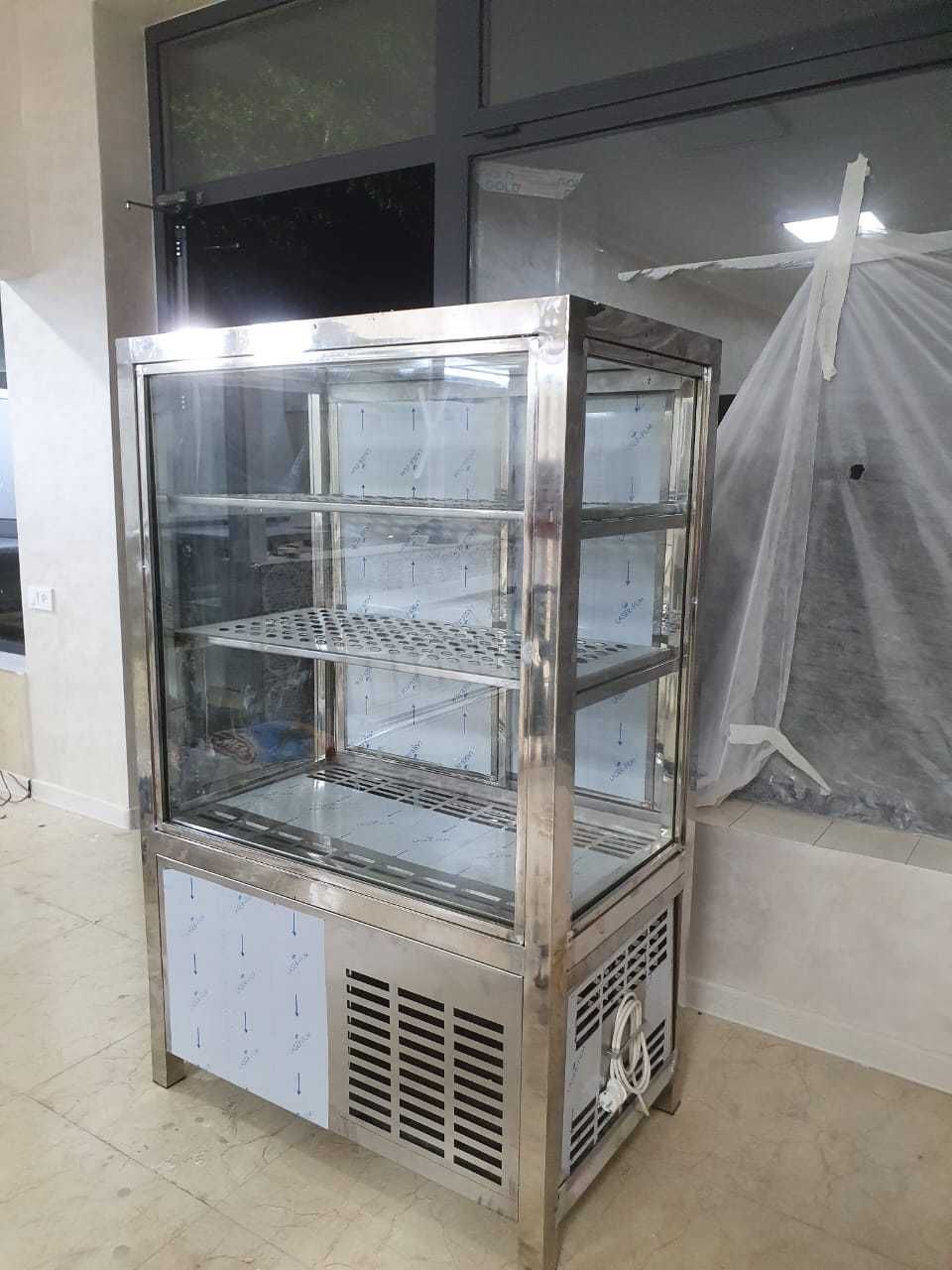 Линия раздачи для горячих и холодных блюд нержавеющая сталь