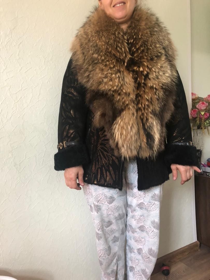 Шуба дубленка мех