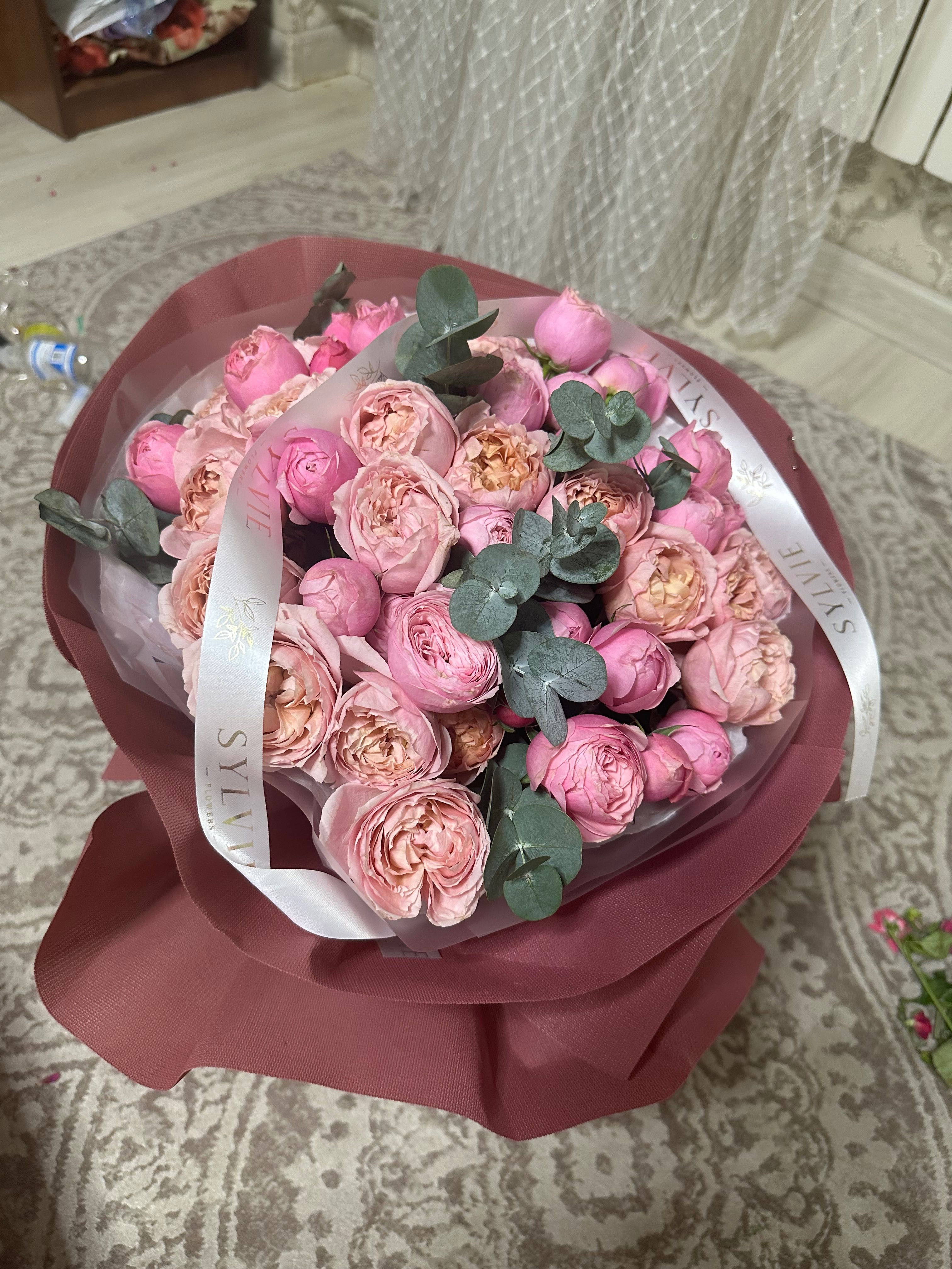 Цветы, букет, розы