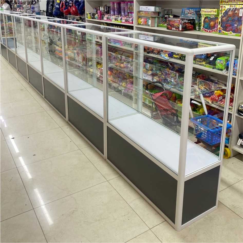 Прилавок торговый из профиля и стекла, Акция,витрина,для магазина papr