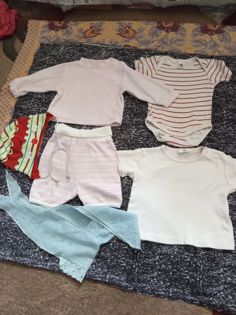 Продам вещи на новорождённых х/б, новые и б/у