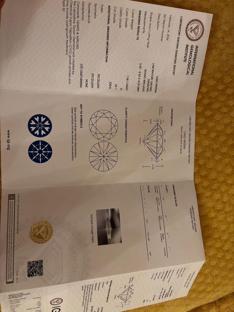 Пусеты с бриллиантами 2карата
