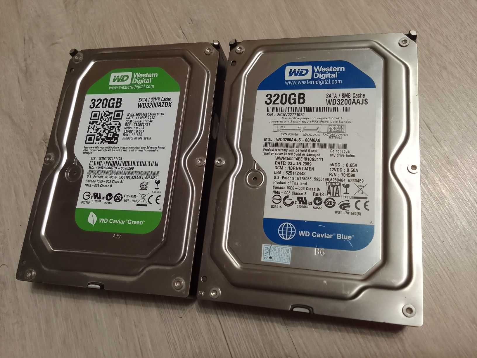 Жесткий диск Установим 500 GB и 320 GB HDD
