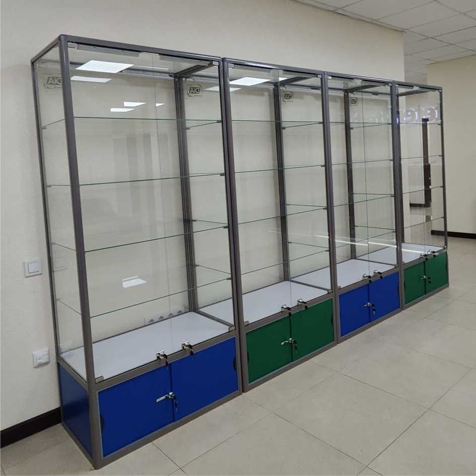 Прилавок витрина стеклянная из профиля, оборудование для магазина tavp