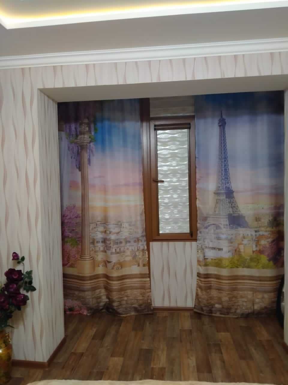 Яркие фото шторы
