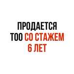 Продается чистый ТОО со стажем.