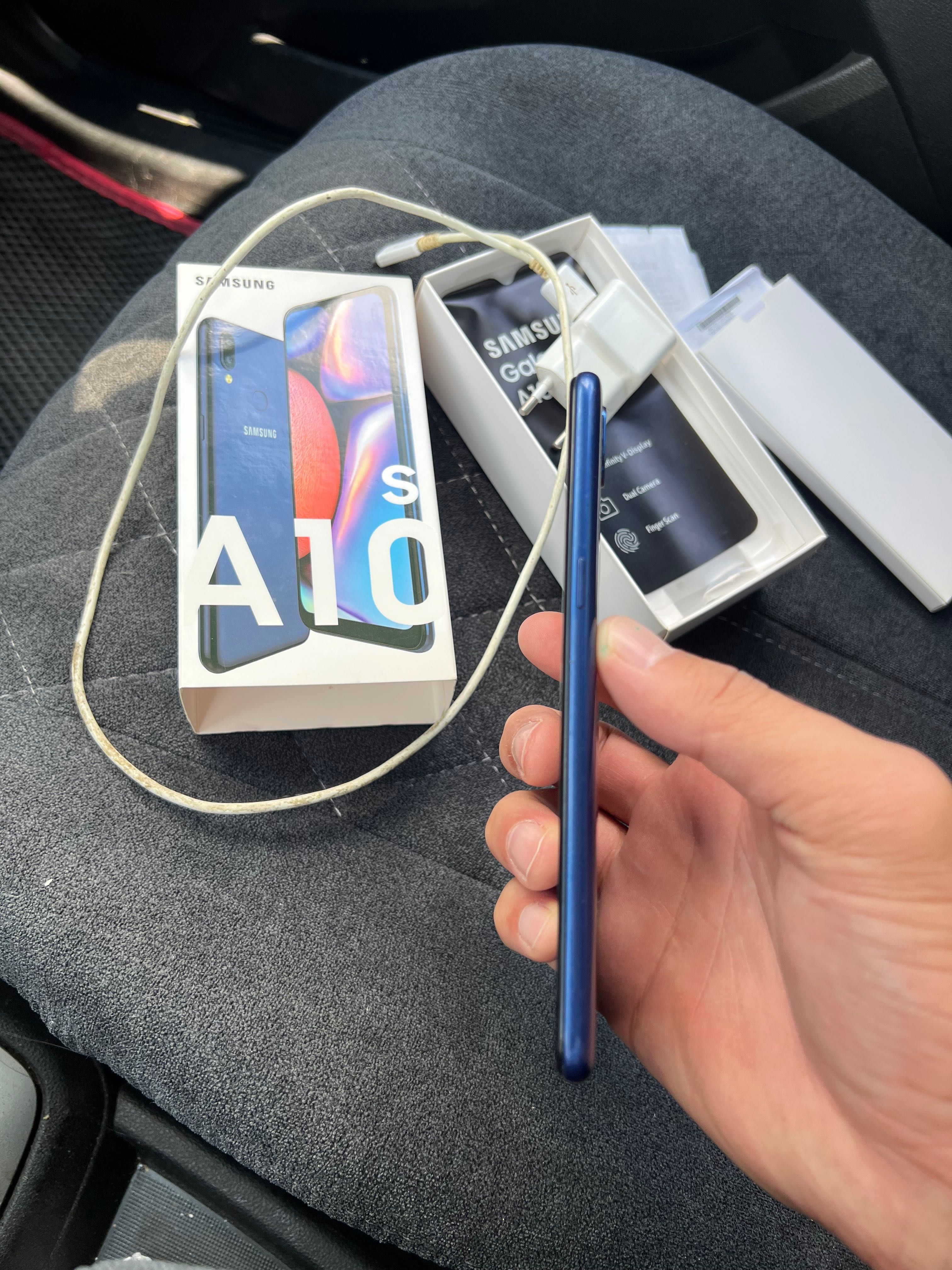 Samsung A10s полный оригинал таза телефон каробка зарядкачы бяры бар