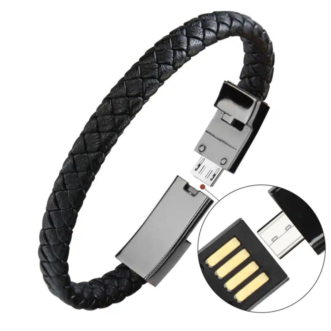 USB кабель-браслет зарядный