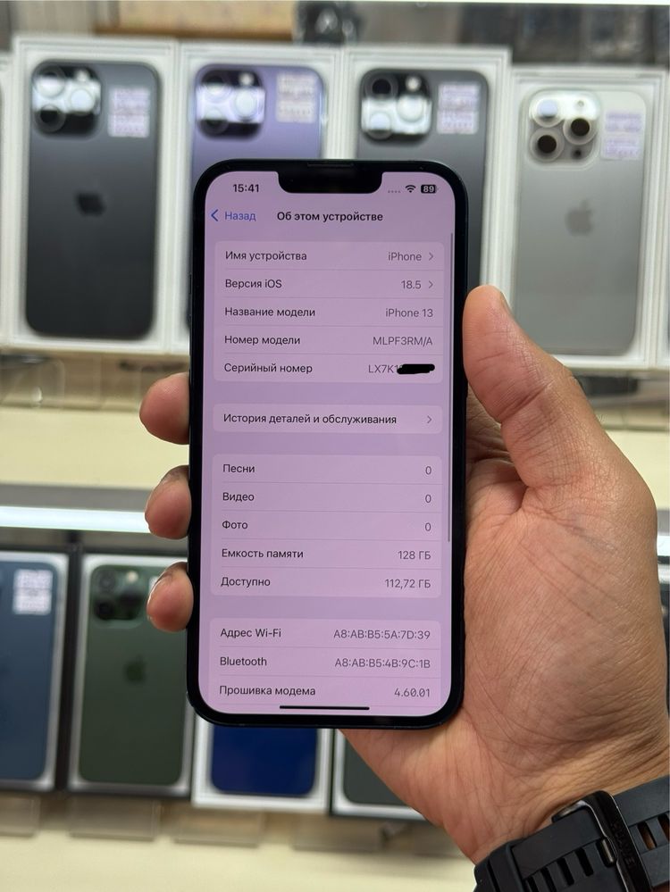  iPhone 13 5G 128gb rm/a midnight без ремонта и минуса!