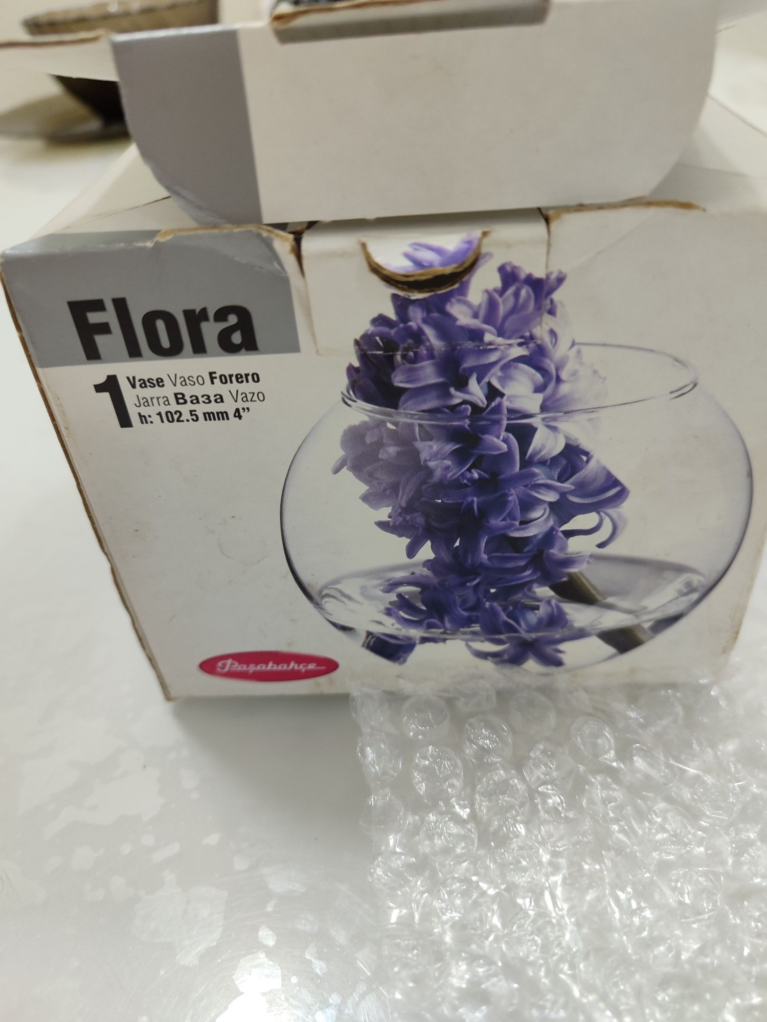 Ваза стеклянная фирма Flora
