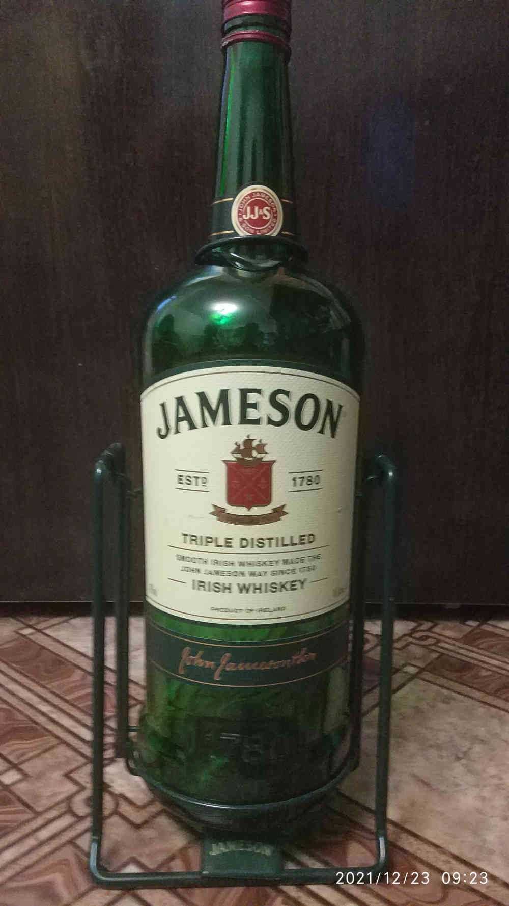 Бутыль JAMESON 4,5 литра с подставкой (пустой, с дозатором)