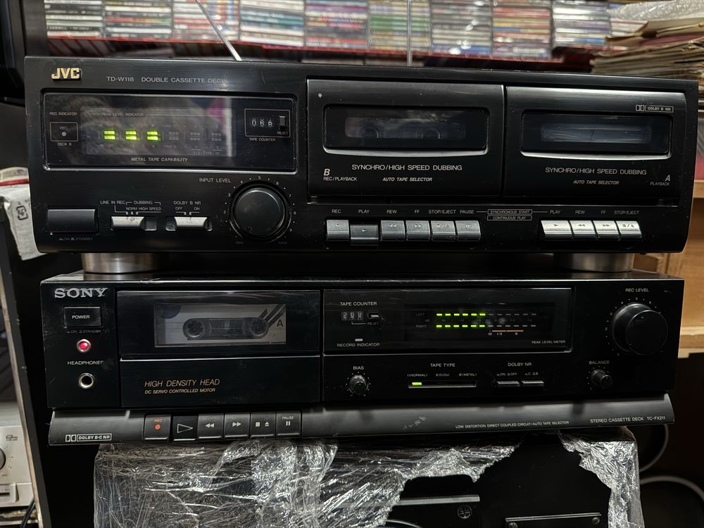 JVC td w-118 двух кассетная дека