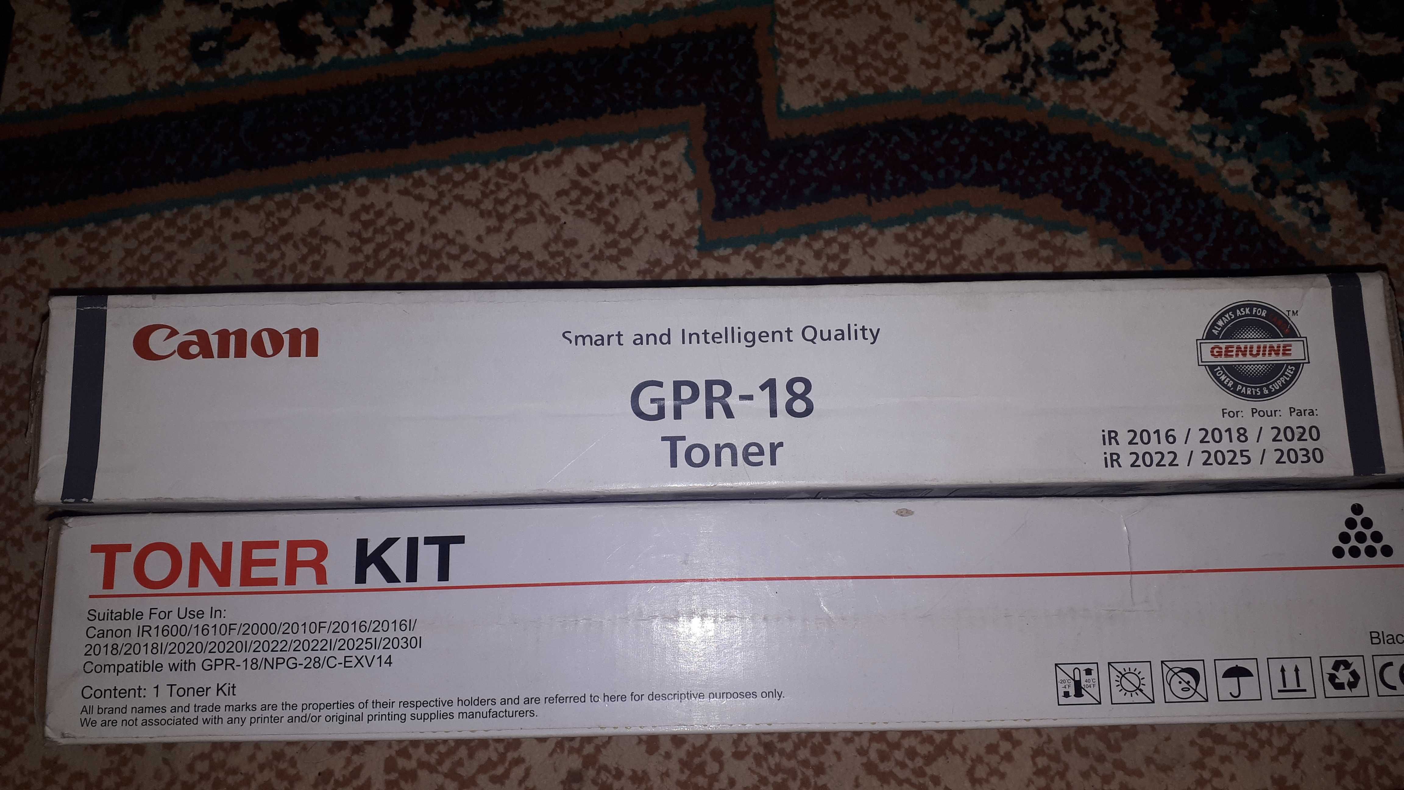 gpr-18, NPG-28 toner kit, тонер картридж CANON IR 2022, 2016