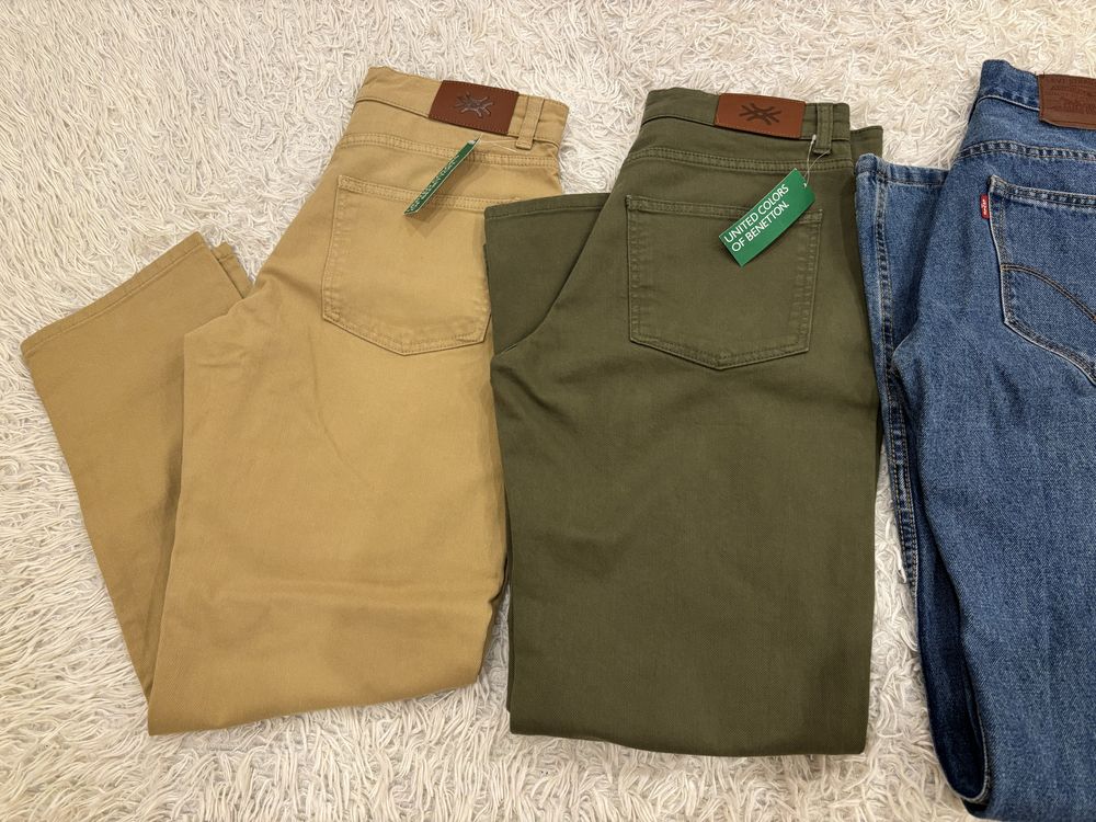 Джинсы Benetton, Levis, GJ