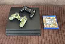 PlayStation 4 Pro 1TB FC24 UFC 4 GTA 5 2 Геймпада 4K HDR Ps Пс Рс