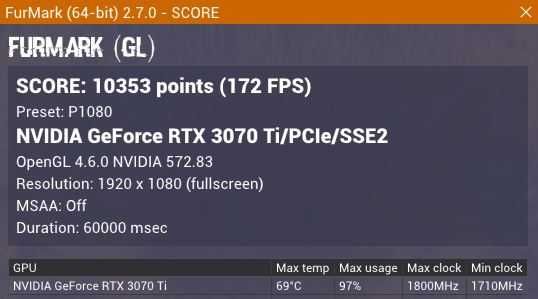 Geforce RTX 3070ti OC