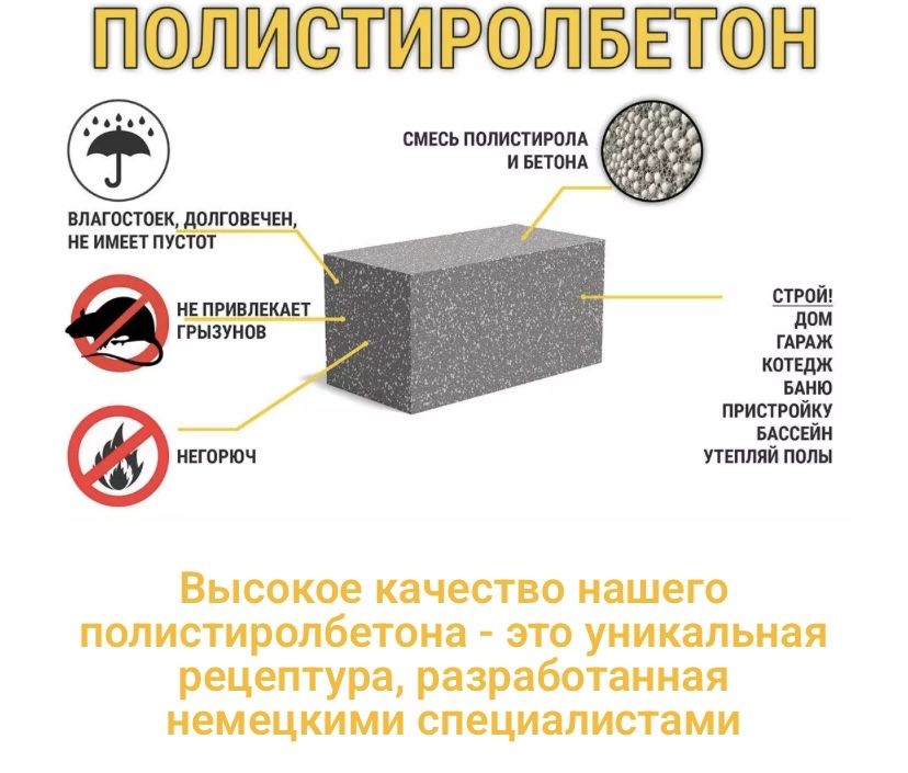 Полистиролбетон Пеноблок