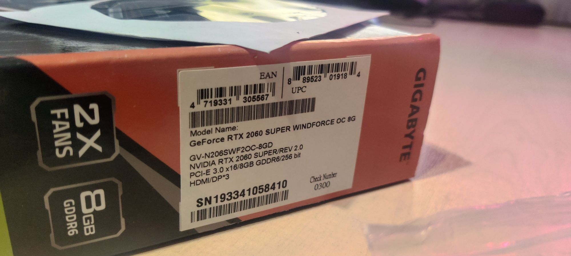Видеокарта Gigabyte rtx 2060 super windforce oc