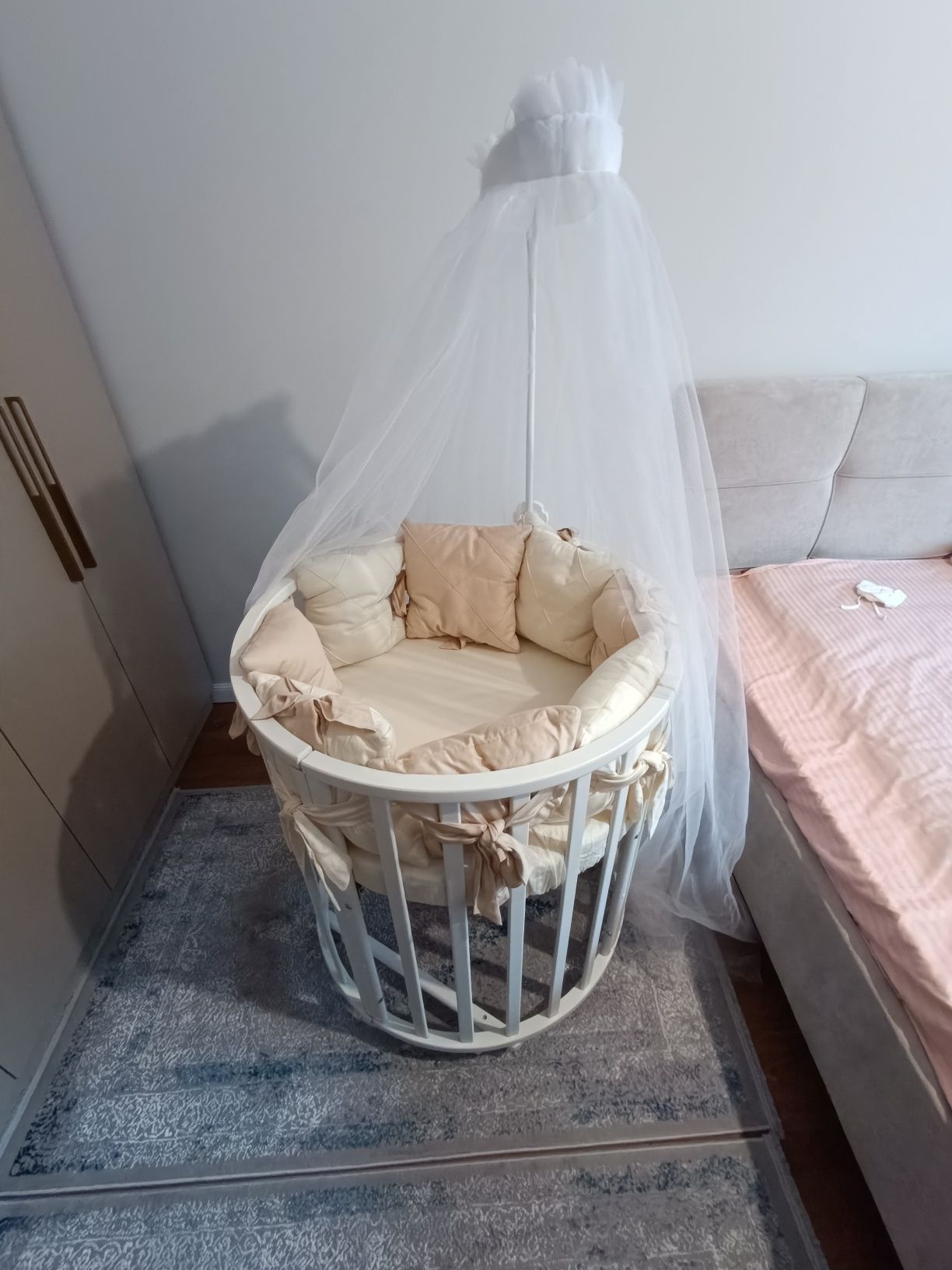 Кровать трансформер Newborn 7в1 с ортопедическим матрасом