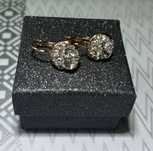 Серьги с камне swarovski