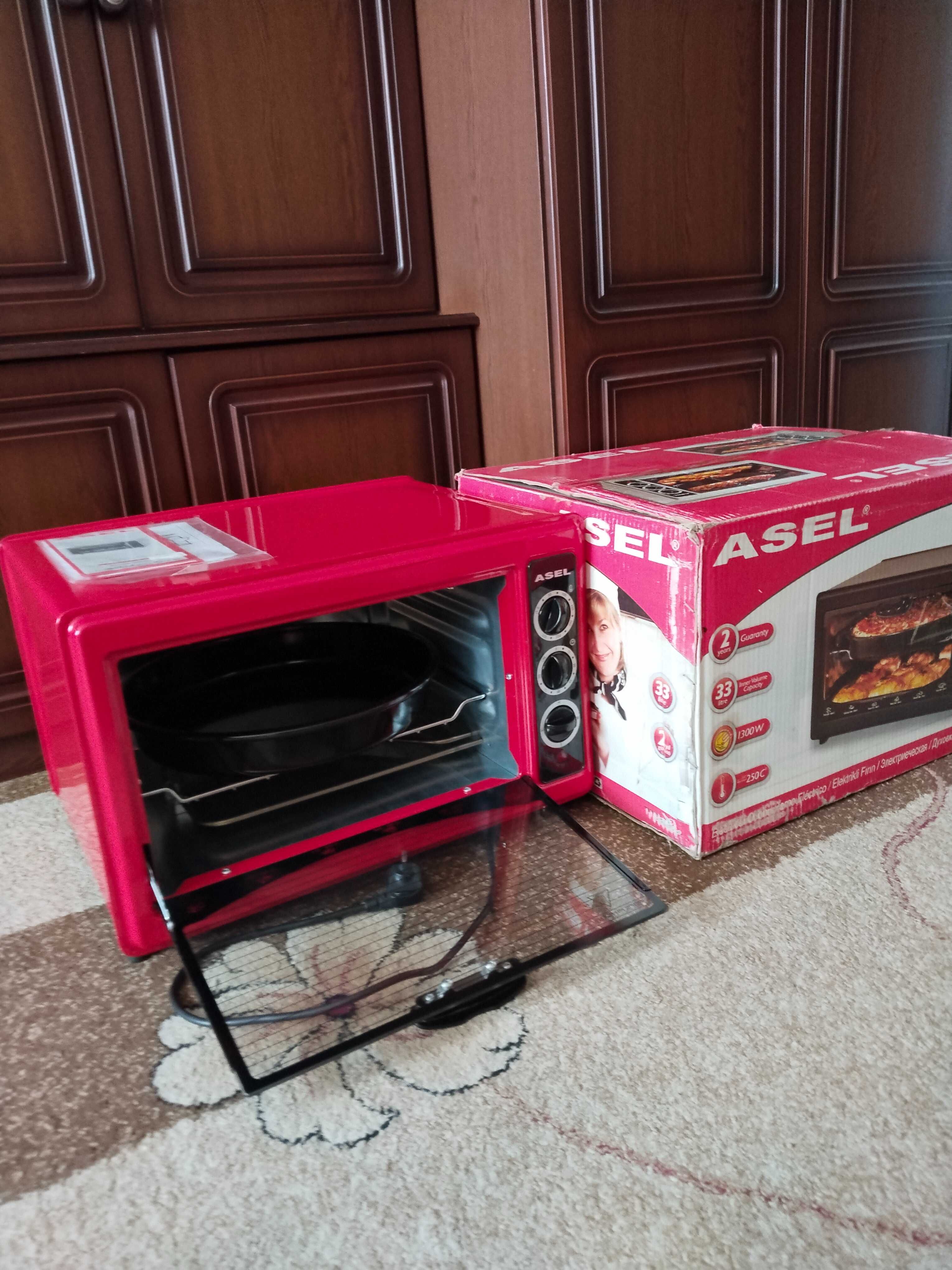 Новая электродуховка  ASEL, Турция,размеры 40х51см, 33л, в коробке