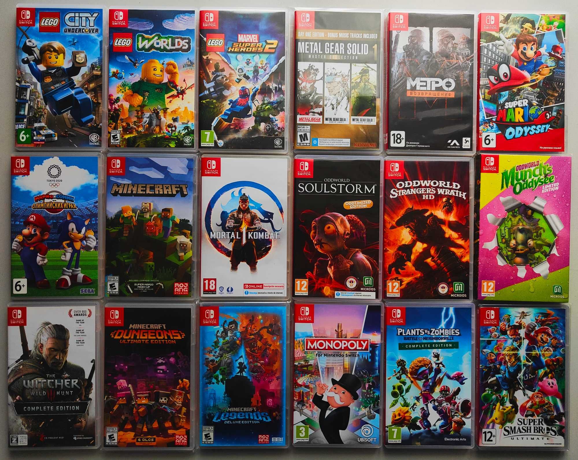 Игры картриджи на Nintendo Switch ( список в объявлении )