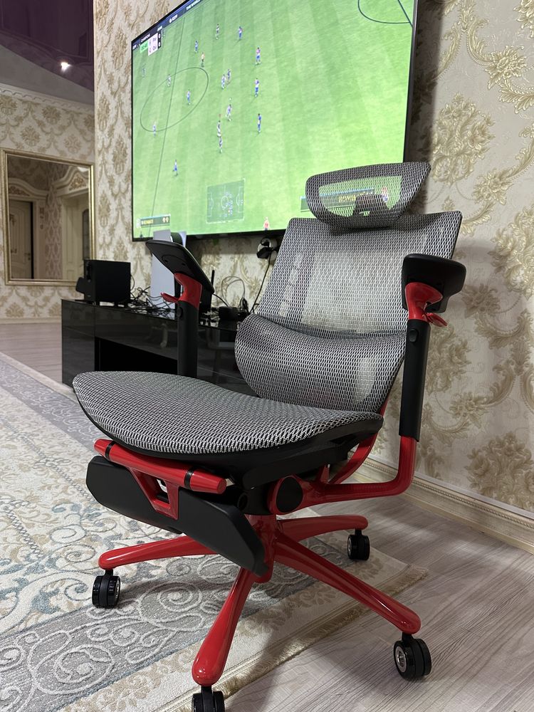 Кресло игровое 1stPlayer Ergo Play White/Red