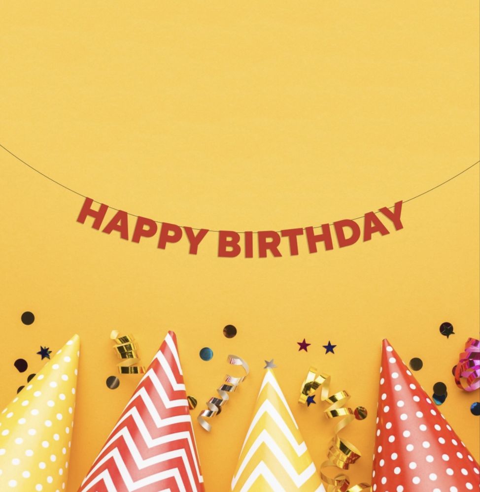 Надпись на праздник Happy Birthday, С днем рождения.