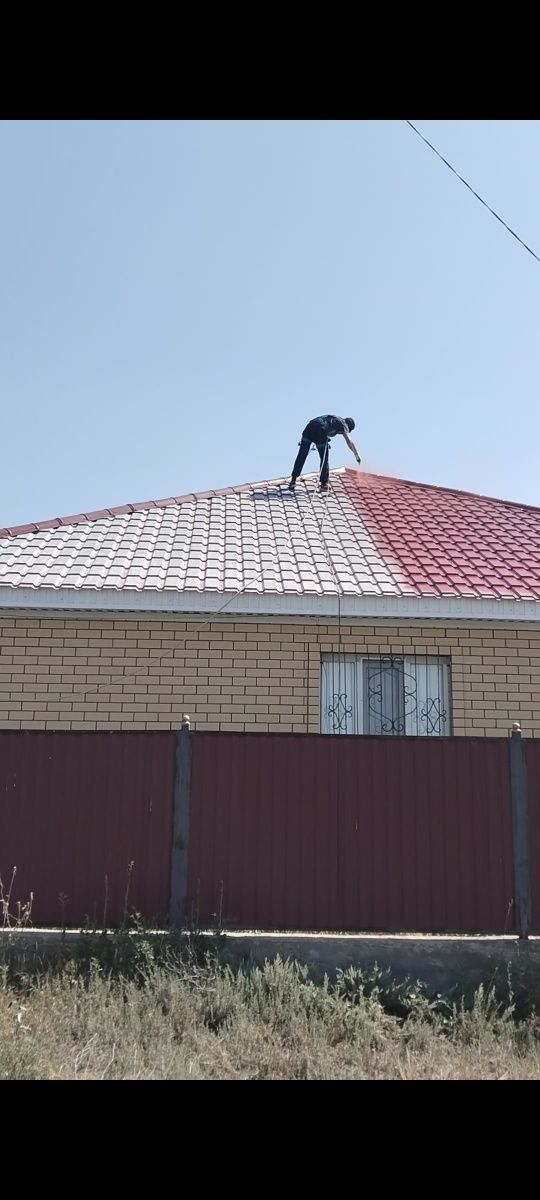 Чистка покраска кровли