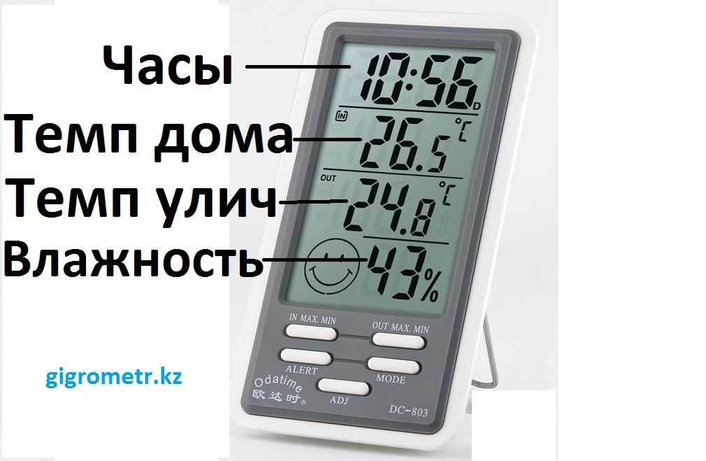Гигрометр для измерения влажности воздуха,  пять в одном. Новые