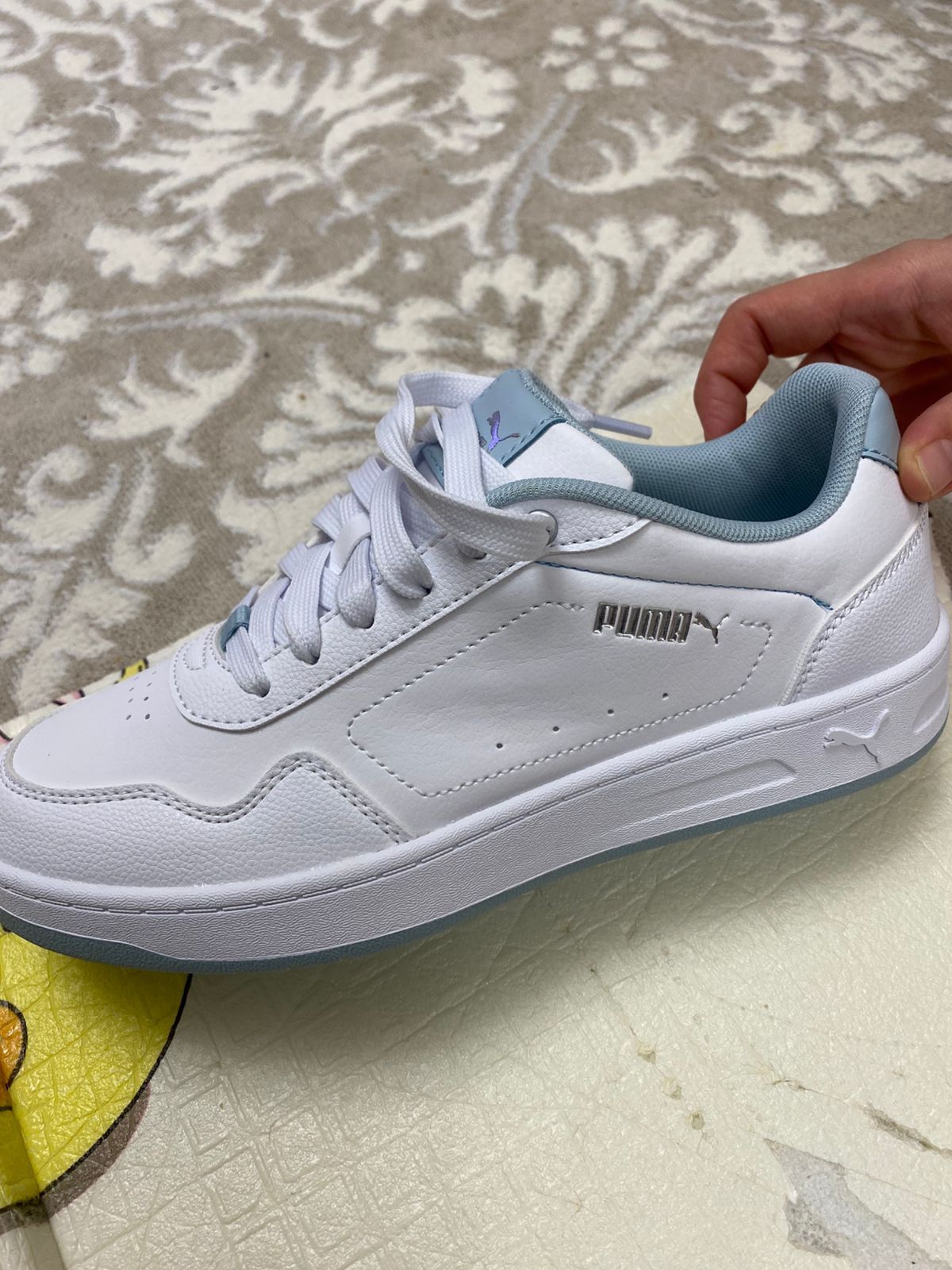 Кроссовки Puma, цвет Белый, Голубой