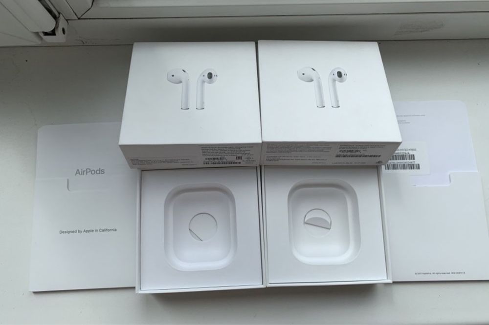 Оригинальные коробки от наушников AirPods Pro, AirPods 1, AirPods 2.