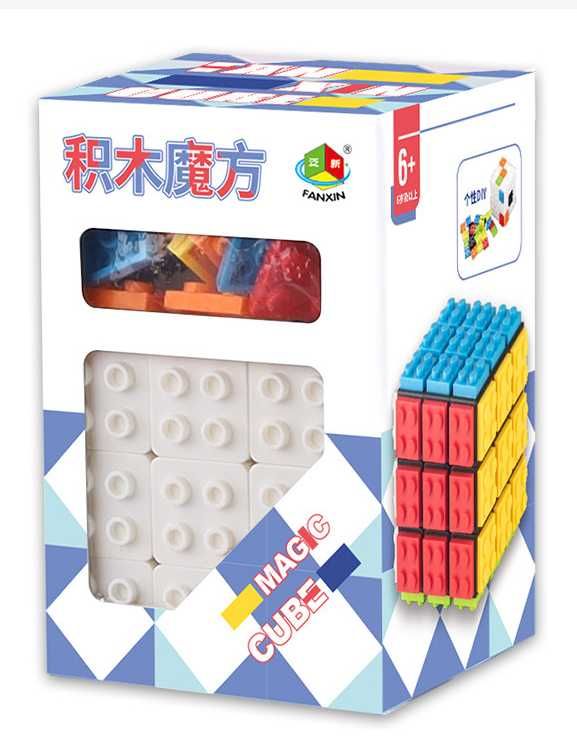Кубик Рубика 3х3 FanXin Lego.  В подарок - подставка!!