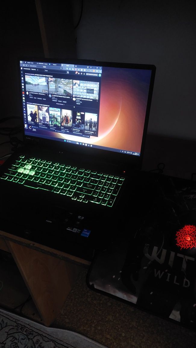 Ноутбук игровои  от производителя ASUS TUF GAMING F 17