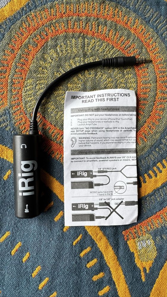 Irig цифровой гитарный интерфейс
