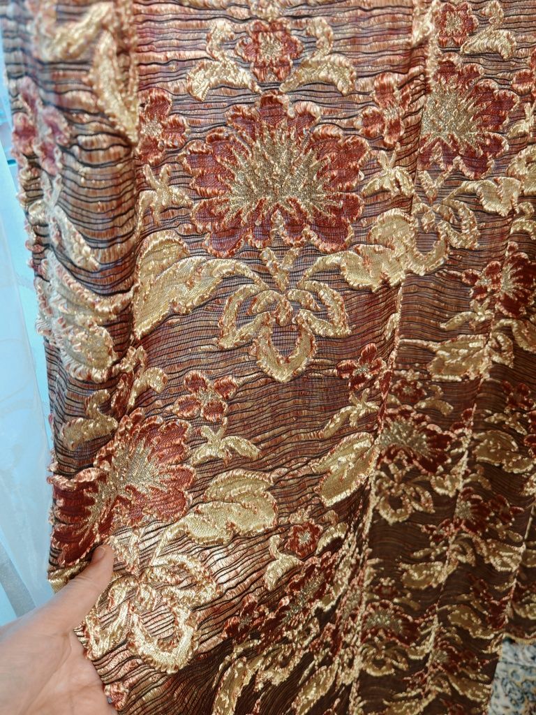 Продам б/у шторы и тюль
