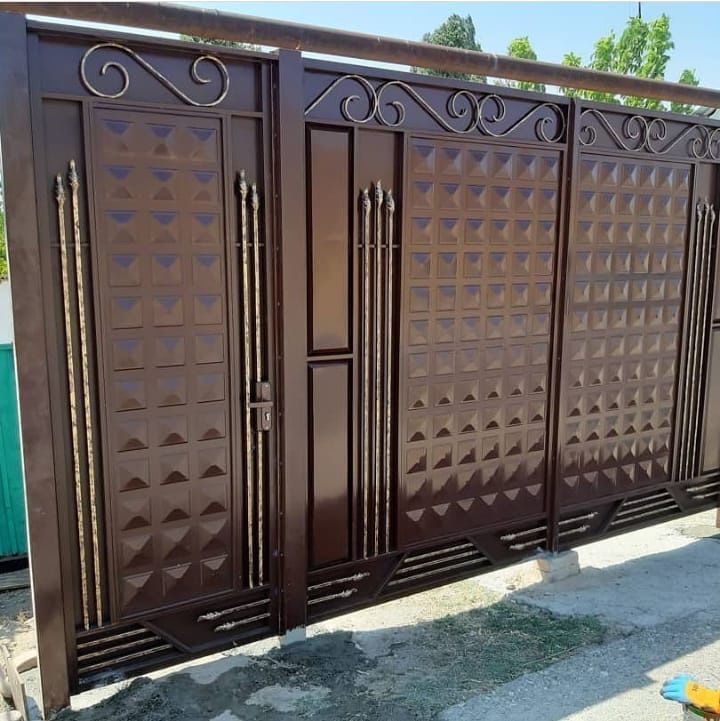 Ворота По 380тыс тг Распашные Ворота Забор Какпа Дарбаза Калитка Ковка
