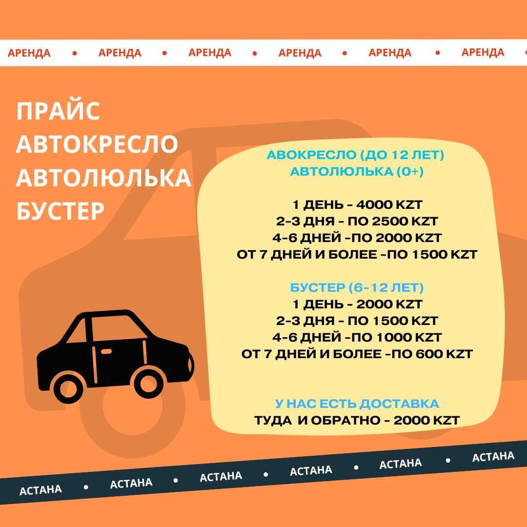 Прокат колясок YoYo2, автокресло, автолюлек и бустеров г.Астана