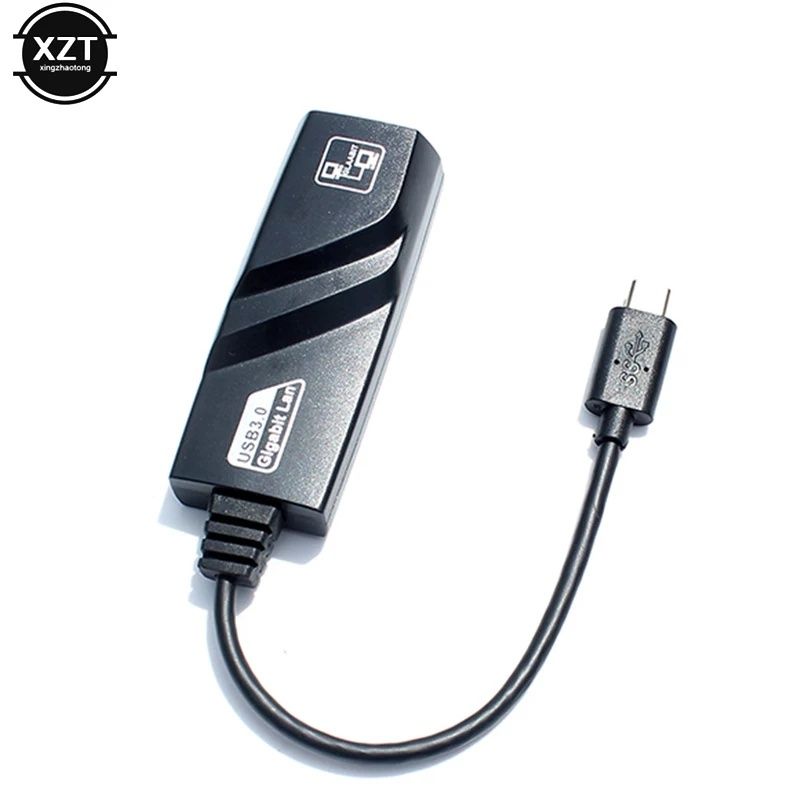 Переходник TYPE C на LAN Ethernet RJ45 до 1000мб/с. Алматы.