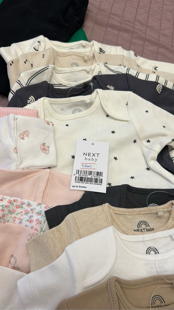 Новые вещи новорожденным от Next Zara