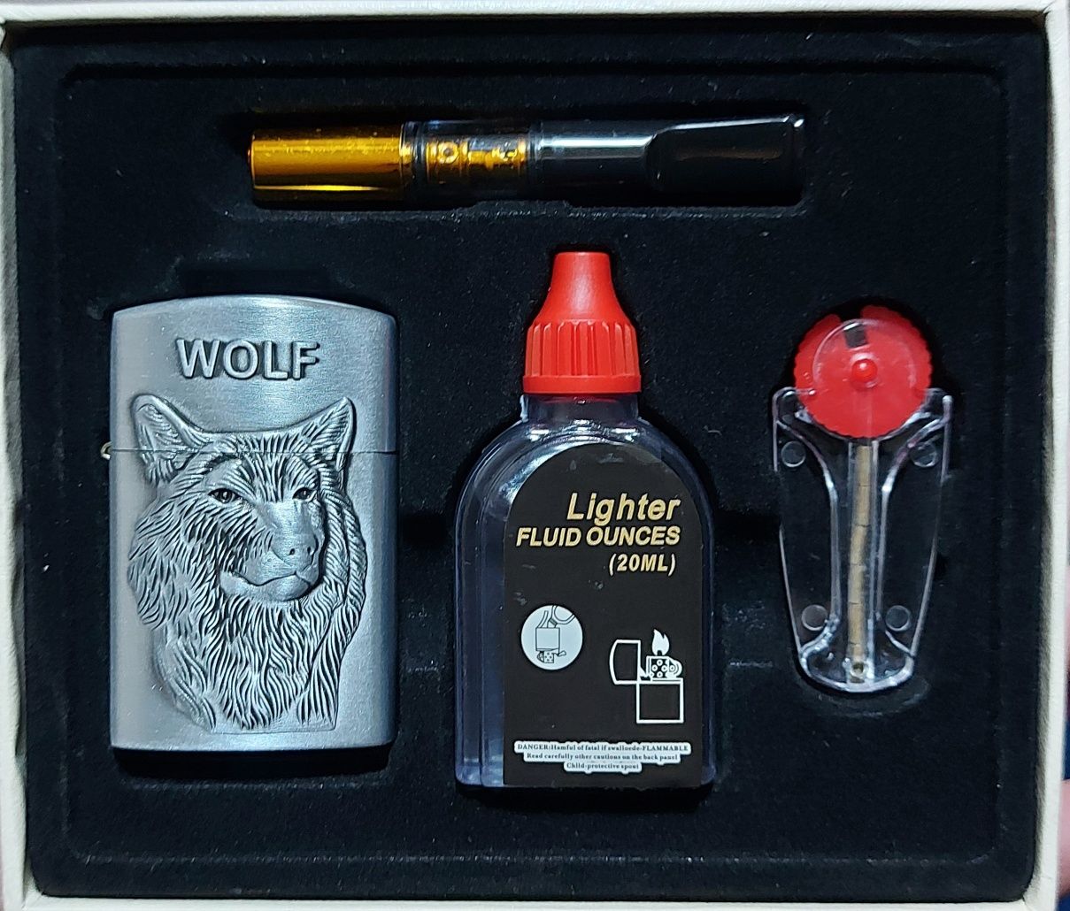 Бензиновая зажигалка набор. Подарочный набор зажигалок 4в1 Zippo