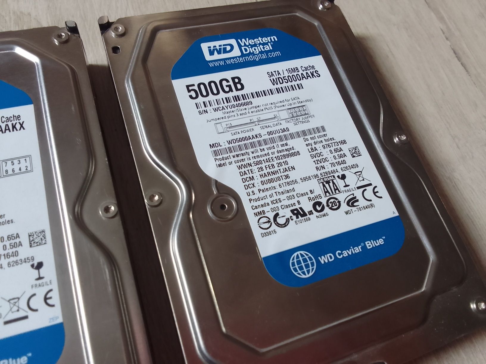 Жесткий диск Установим 500 GB и 320 GB HDD