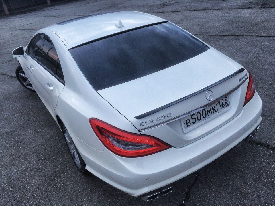 Спойлер задний для мерседес w218 cls