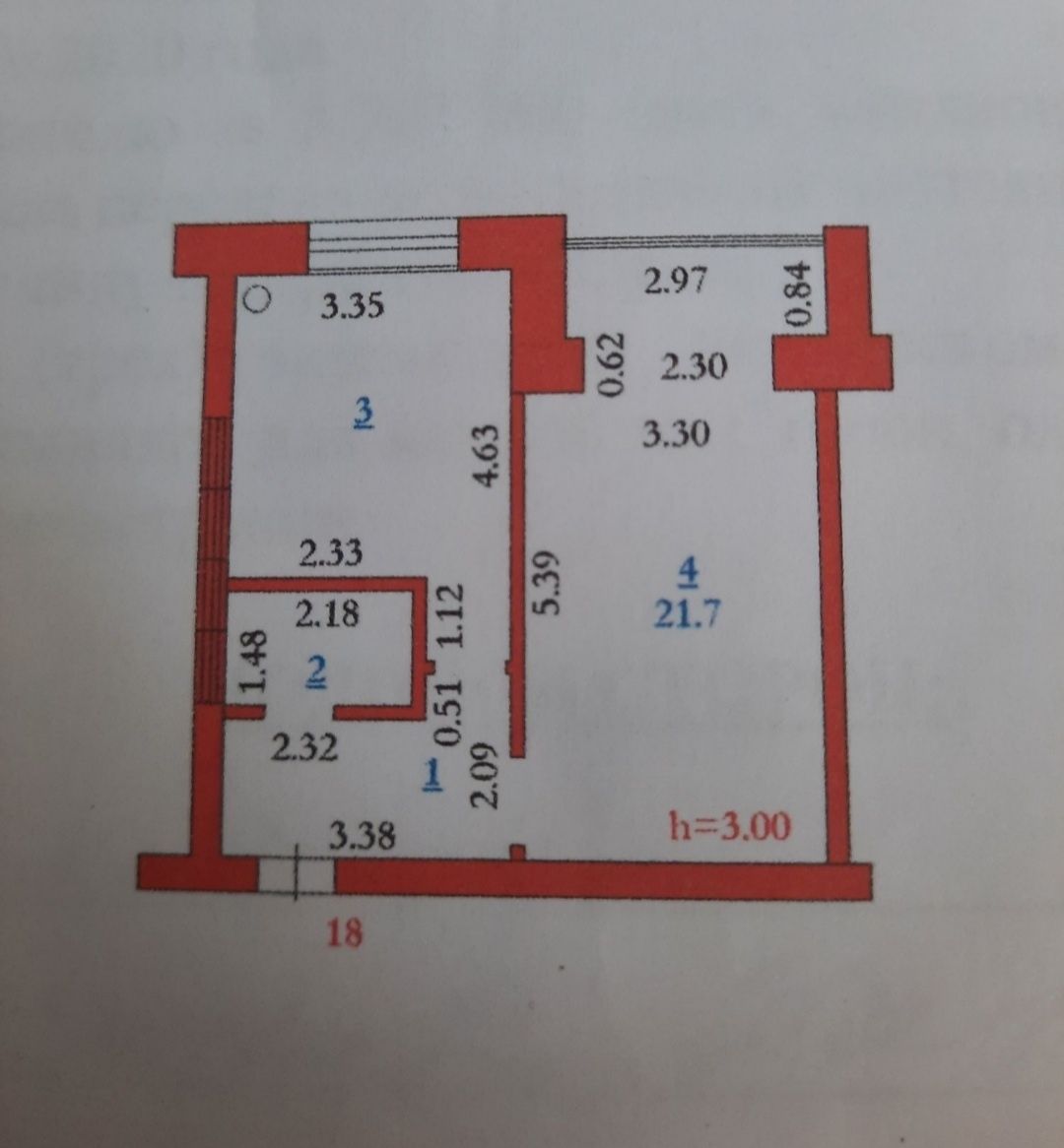 Актобе, Батыс 2, продам 1 к.кв.,3/5