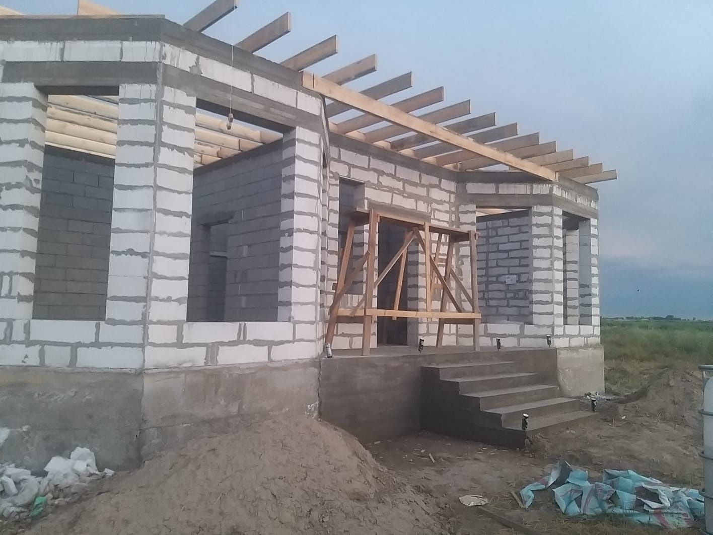 Строительная бригада из Узбекистана