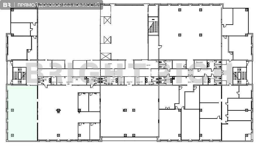 Аренда офиса в бизнес центре Алатау Гранд, с ремонтом - 156м²