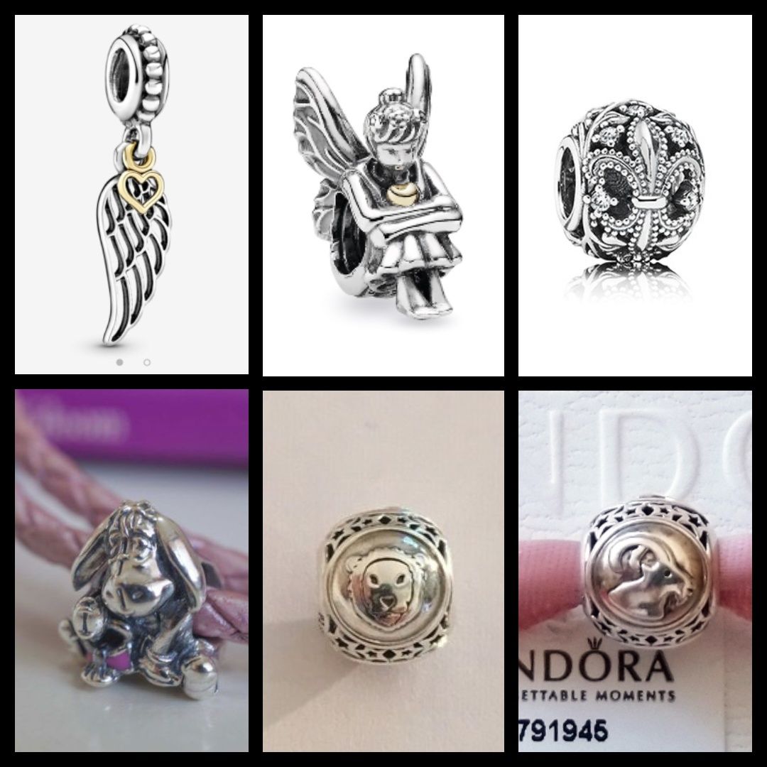 Pandora/Пандора. Браслет, шармы. Золотые шармы 585.